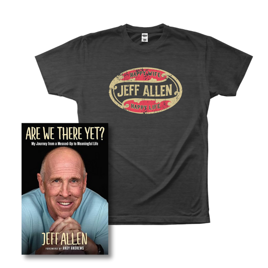 Bundle: Happy Wife Happy Life Tee + Are We There Yet Signed Book
